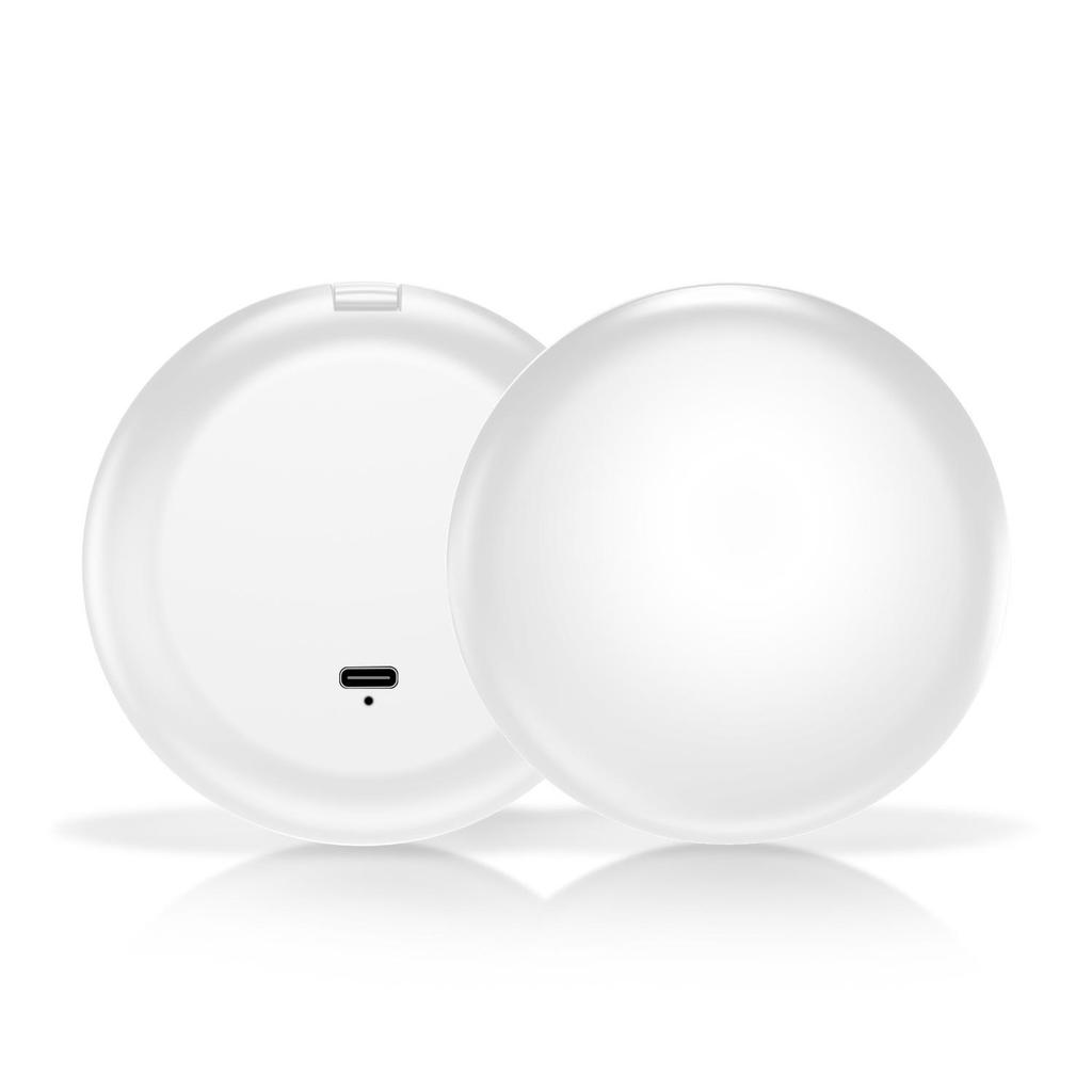LED Lit Portable Double-Sided Makeup Mirror, 10x Magnification, Folding, with Living Room Fill Light