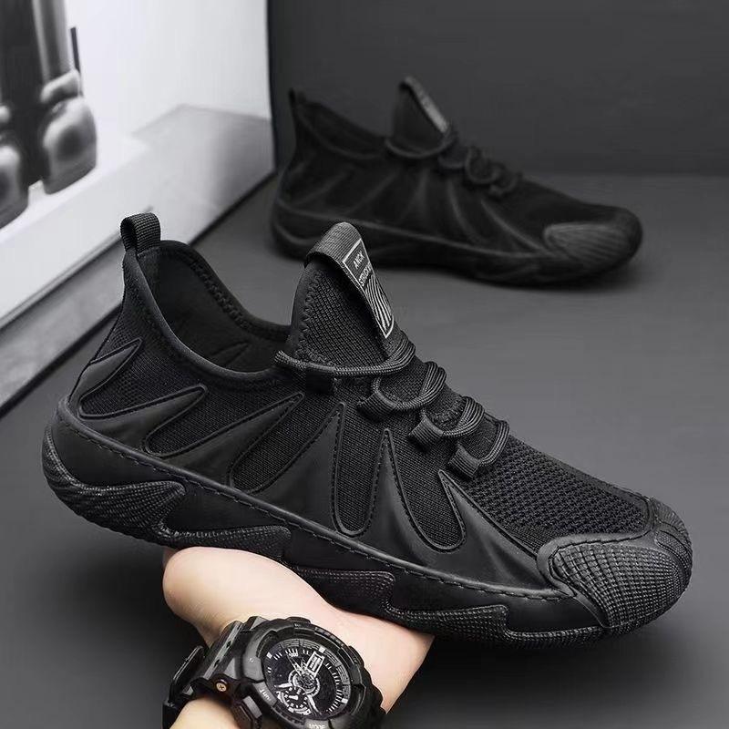 Labor Insurance Shoes Men's Summer Breathable Mesh Flying Woven Sports Shoes Construction Site Wear-resistant Non-slip Work Shoes