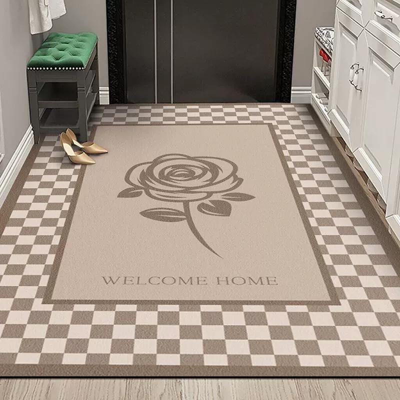 Modern Entrance Diatom Mud Mat Non-Slip Absorbent Fast Dry Trimmable Doormat Dirt Resistant Home Hallway Doorway Floor Rug