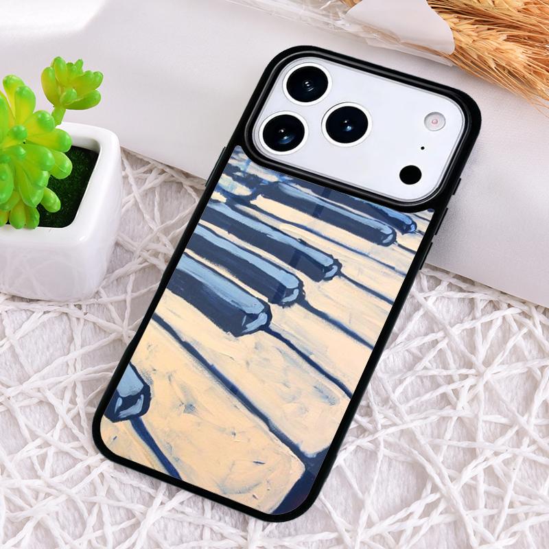 Music Piano Elegant Shockproof Phone Case for iPhone 17 Air 16e 15 11 12 14 13 Pro Max Cover Coque