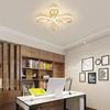 Modern LED Ceiling Light Pentagram Four Leaf Flower Plating Gold Lamp Living Room Bedroom Aisle Hallway Indoor Decor Lighting