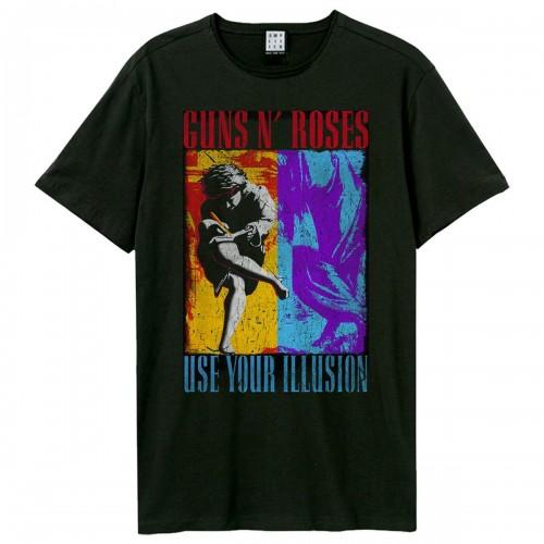 Amplified Unisex Adult Spliced Illusion Guns N Roses T-Shirt