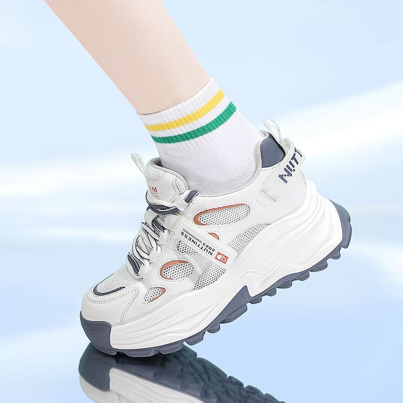 Hong Kong style platform sports style daddy shoes women's spring and summer ins trend new niche versatile casual and comfortable shoes