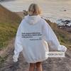 2024 European & American Fashion "Dear Person Behind Me" Loose Hoodie