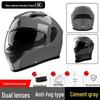 3C Certified Full Face Electric Vehicle Helmet - Winter Anti-fog, Warm, Universal for Men & Women, Cycling Safety