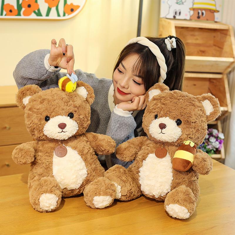 Cute Maggie Bear Doll Teddy Bear Doll Plush Toy Sleeping Pillow Girls Gift