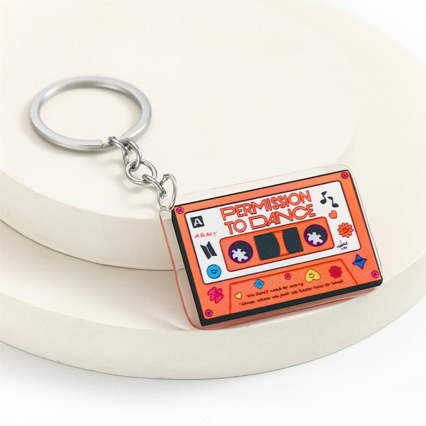 

Ретро Музыка Английский Алфавит Лента Подвеска Автомобильный Брелок Цветной Акриловый Брелок Аксессуары Сумка Подвеска Подарок