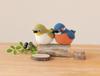 Hamanaka Knitting Kit - Wild Bird Series: Amigurumi (using Hamanaka Amelie yarn) - B: Japanese White-eye, C: Kingfisher (Size: Approx. 5.5cm wide x