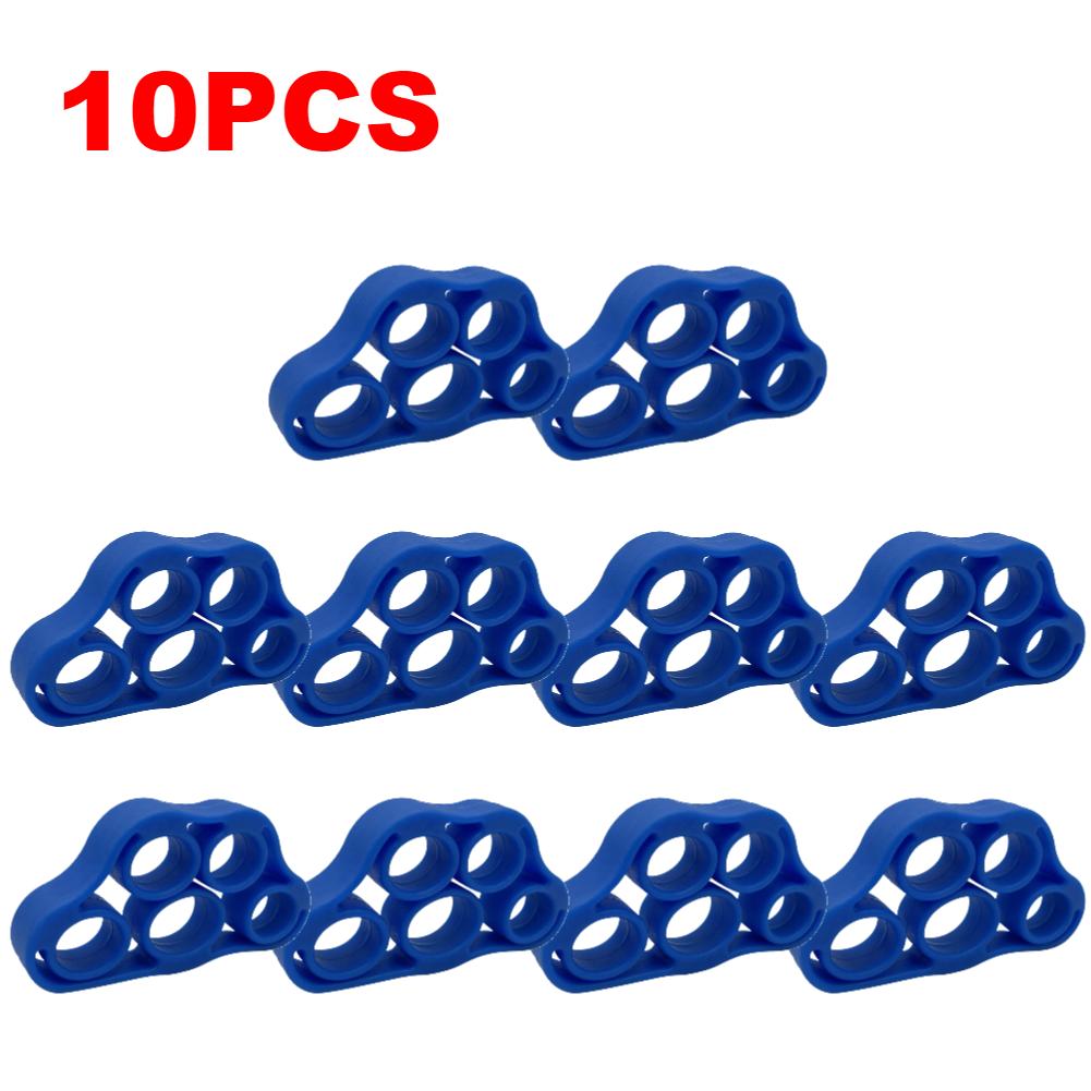 10-40PCS Silicone Finger Gripper 5 Fingers Strengthener Trainer Elastic Wrist Stretcher Finger Expander For Fitness Training New