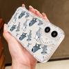 Conch Shark Pattern Clear Silicone Case For iPhone 16E 16 Pro 15 Pro Max 14 13 12 11 Diamond Frame Soft Shockproof Transparent Phone Cover