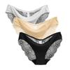 Frauen Spitze Höschen Nahtlose Baumwolle Höschen Hohl Slips Unterwäsche 3 teile/los