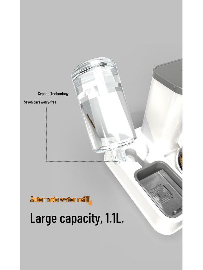 Pet Feeder Bowl & Water Fountain for Cats and Dogs