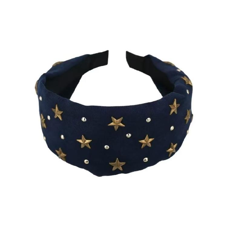 

Fashionable Star Decorated Headbands Korean Hair Decoration Trendy Style Soft Cloth Hairband For Girls Women Outfits 1