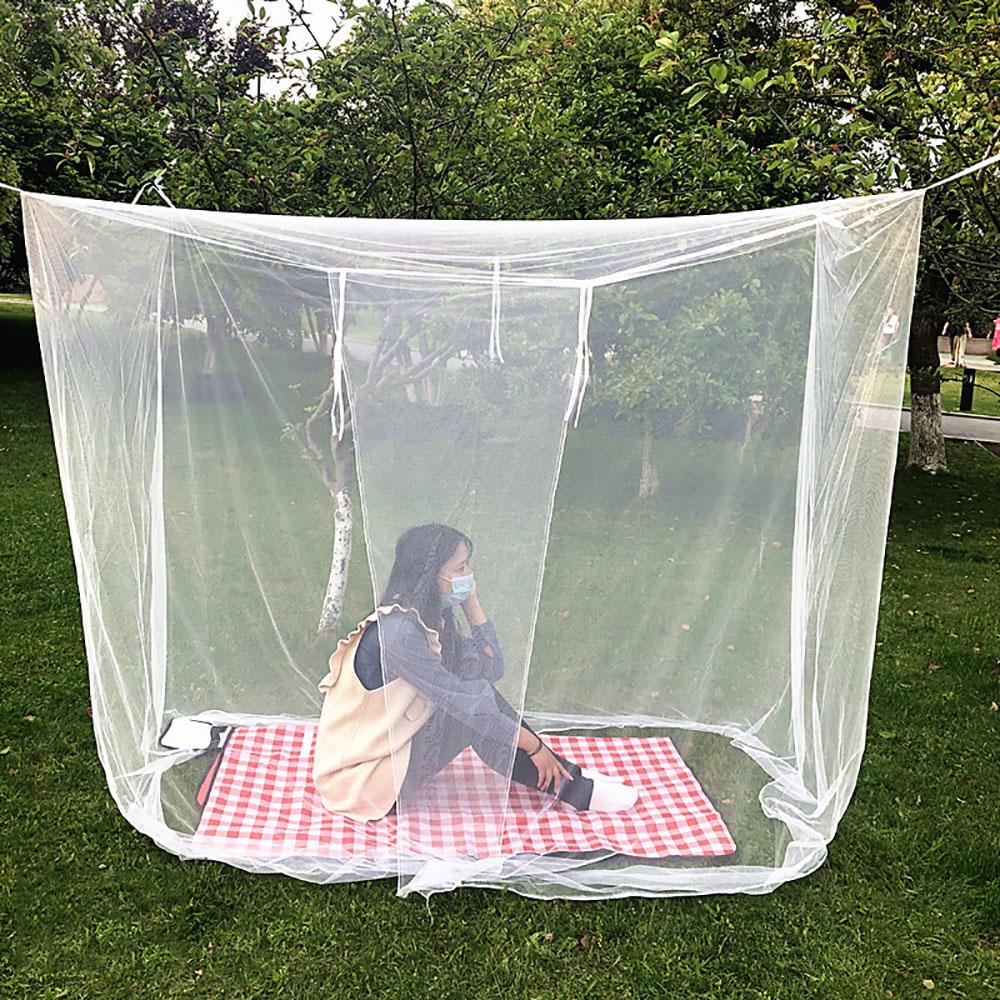 Large White Mosquito Net Indoor Outdoor 200x200x180cm for Camping Tent