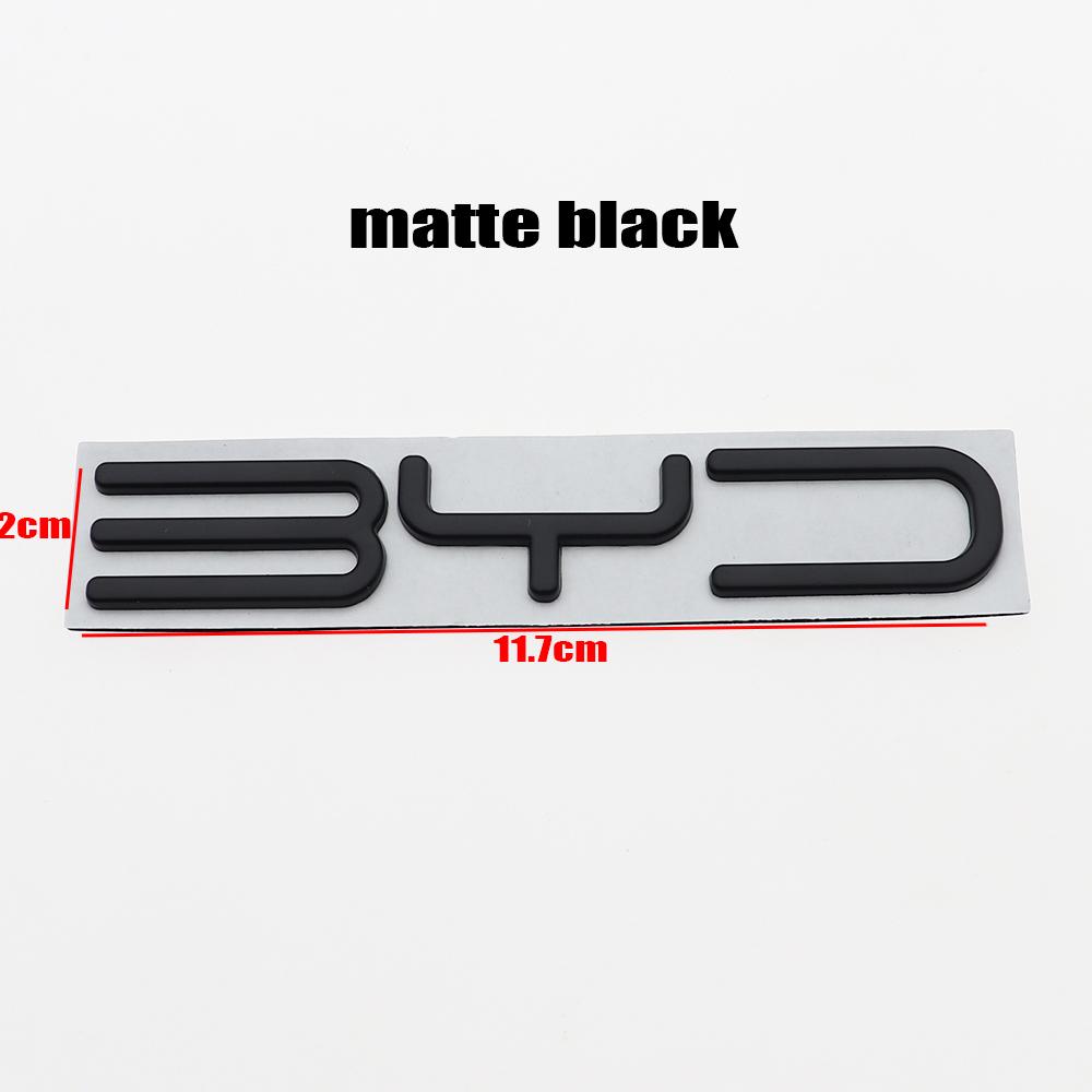 1PC 3D Metal BYD Car Letter Logo Badge Tail Decoration Sticker Rear Trunk Emblem Styling Auto Accessories