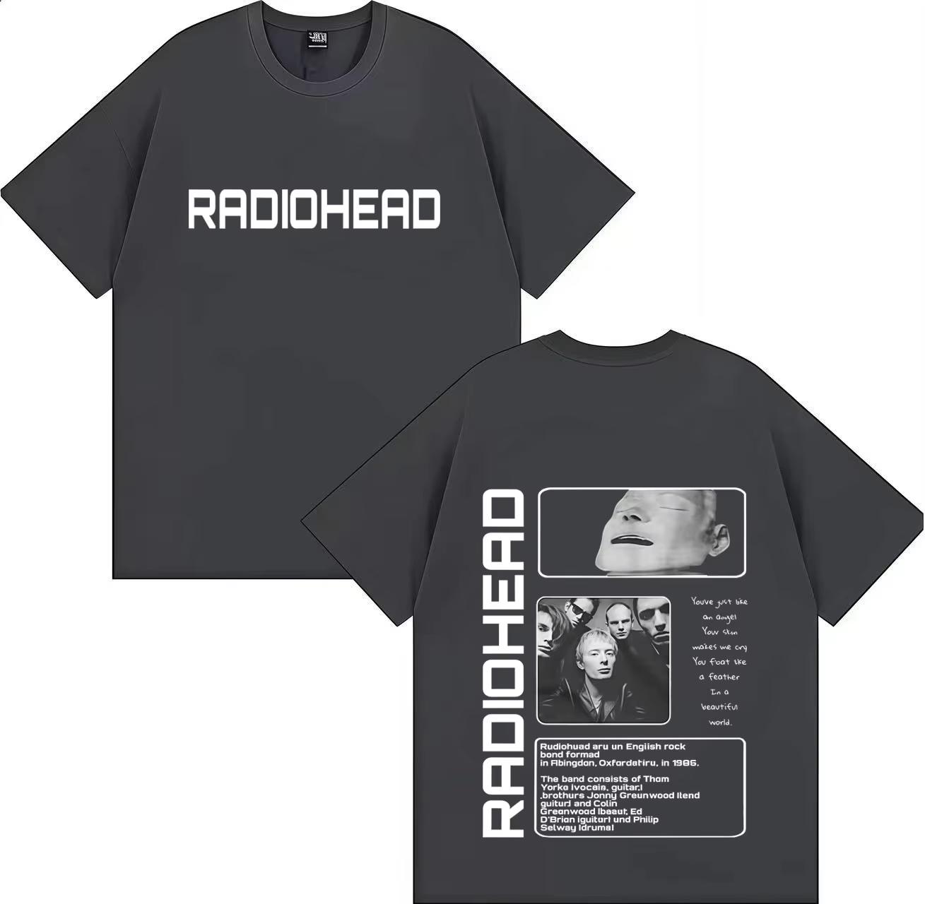2026 New Radiohead Album Graphic Tshirt Unisex Unisex Fashionable Hiphop Tshirt 2026 Summer Printed Tshirt Unisex Fashion Top L