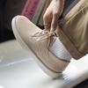 New Korean Suede  Men's Sneakers Solid Casual Soft Comfort Breathable Non Slip Fashion Holiday GiftsPreppy All Season Walking