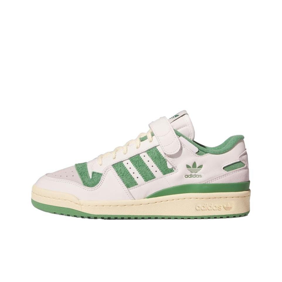 Adidas Originals Forum 84 Comfortable Lightweight Low-Top Skate Shoes Unisex Sneakers White Green IH5349