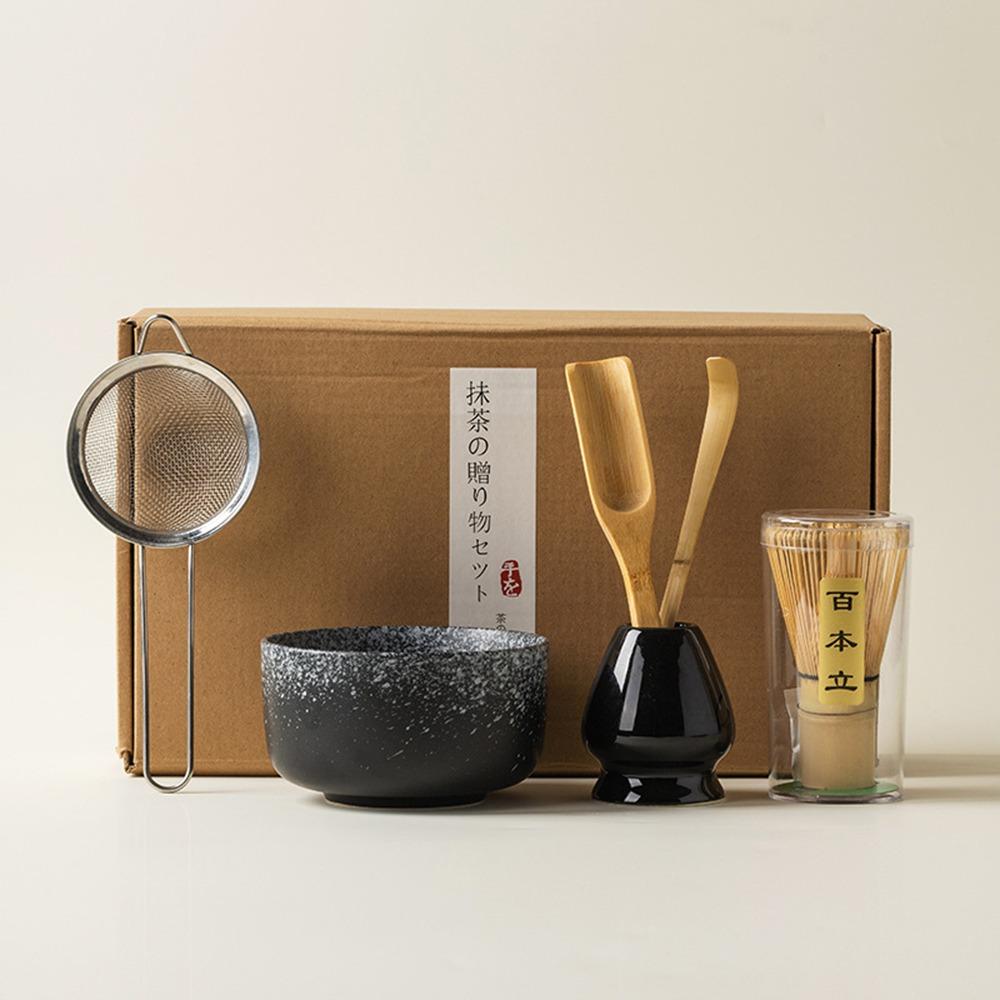 4/6PCS Reusable Matcha Whisk Set Food Grade Japanese Chasen Traditional Match Bowl Stirring