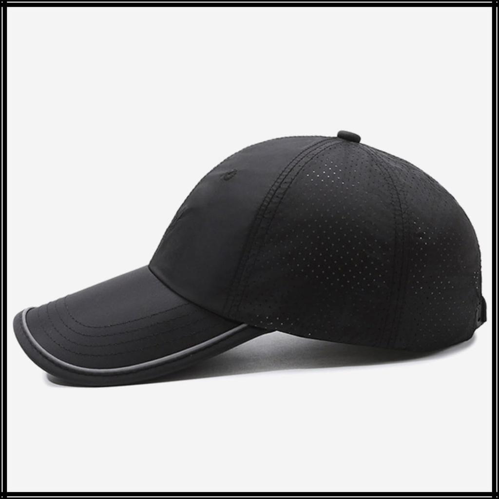 sun CZA096 [White Fang] Cap, hat, sports, protection, running, simple, casual, men's, women's, (dark gray)