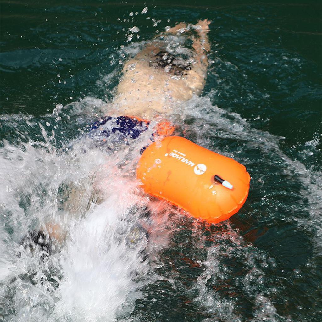 Inflatable Swim Buoy Float for Swimming Pool PVC Material 180mm Diameter Circular Lightweight Colored Swimming Belt Bubble
