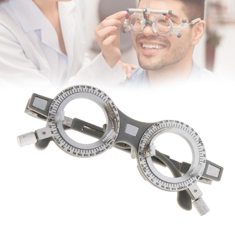 Montatura per Test Ottici Versatile con Nasello Regolabile e Design Leggero per Procedure di Valutazione Optometrica