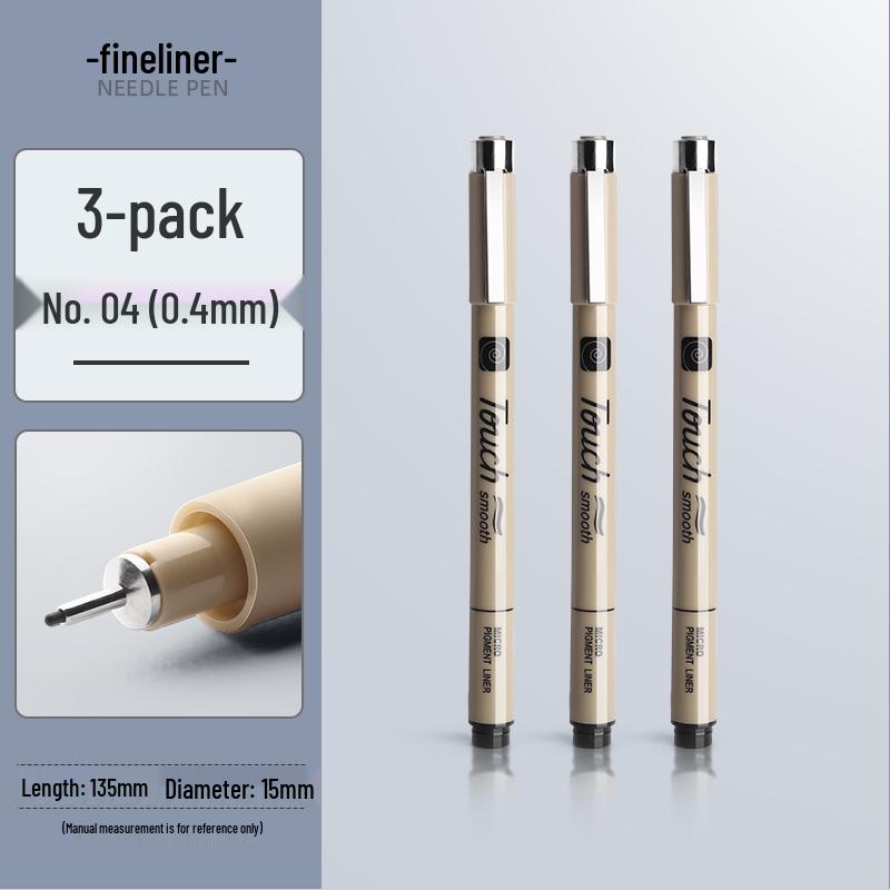 Waterproof Brown Technical Pen for Manga and Line Art Drawing