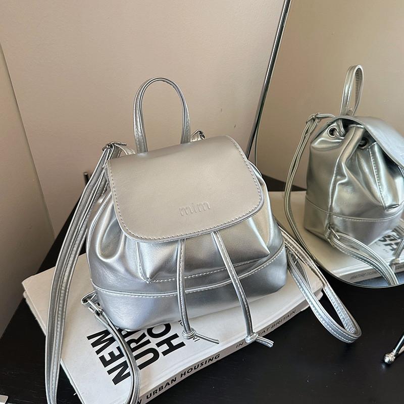 Pu Material Womens Fashion Casual Bucket Bag With Inner Pocket For Daily Use