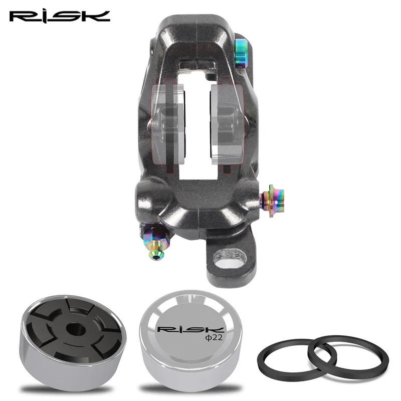 Kit di Riparazione Pistoncino Pinza Freno Idraulico RISK per Shimano M7000 M7100 M8000 M8100 M9100 RS785, Kit Guarnizioni Freno a Disco a Olio MTB Strada