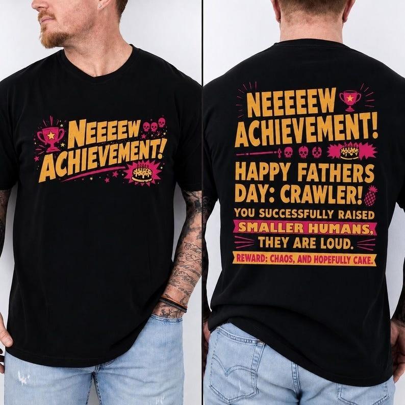 Dungeon Crawler Carl Fathers Day Unisex T-Shirt, Dad Achievement Tee L
