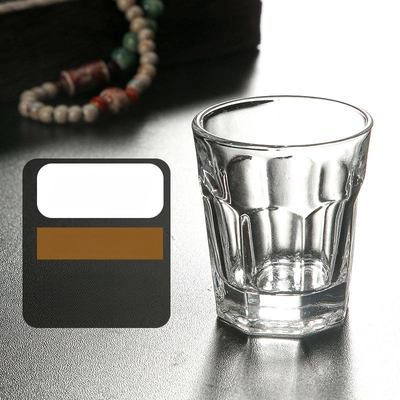 2pcs Shot Glass Set Baijiu Cup High Appearance for Restaurant Hotel High Foot Small Wine Cup Mini Cups Household Glass Wine Cup