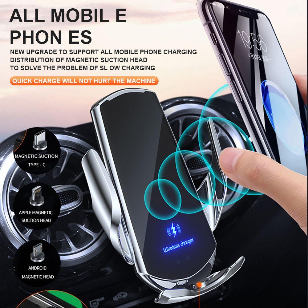 

15W Phone Stand Car Wireless Charger Mobile Phone Bracket Wireless Charging Bracket Phone Stand