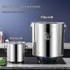 LISM 201 Stainless Steel Portable Storage Bucket with Lid