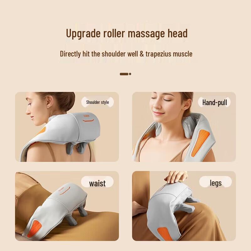 CLORIS Heated 3D Kneading Shoulder and Neck Massager CN plug (adapter included)