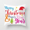 Merry Christmas Printed Pillowcase Christmas Style Cushion Cover Home Sofa Decor Throw Pillowcase