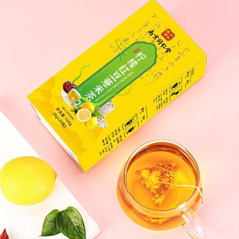 Nanjing TongRenTang Zitronen-Rotbohnen-Gerstentee 160g Gesundheitstee in Schachtel 8g*20 Beutel