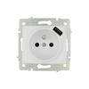 Base Bipolaire T/Tl 16a 250v Avec Usb - GENERIQUE - Carré - Prise Multiple - Blanc