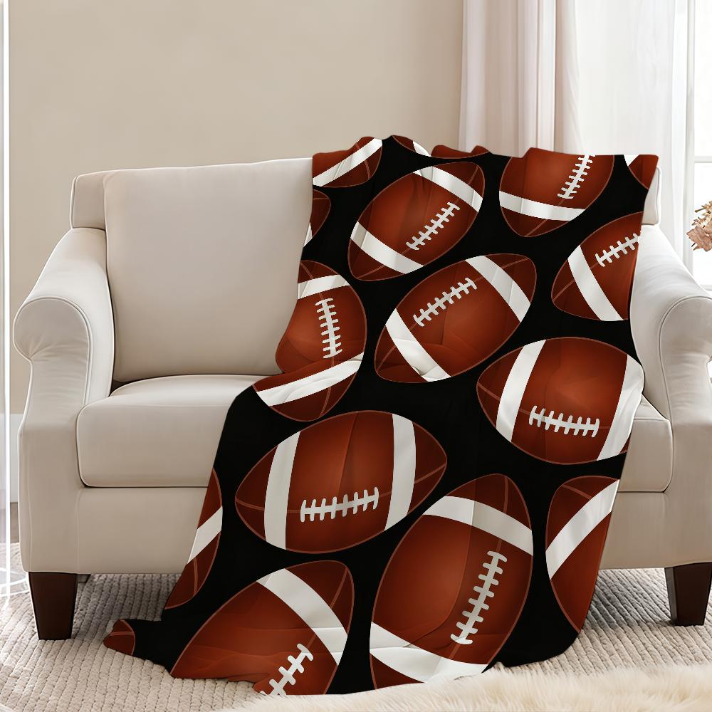 American Football Blanket Throw Super Cosy Plush Living Room Sofa Couch Childish Birthday Gifts