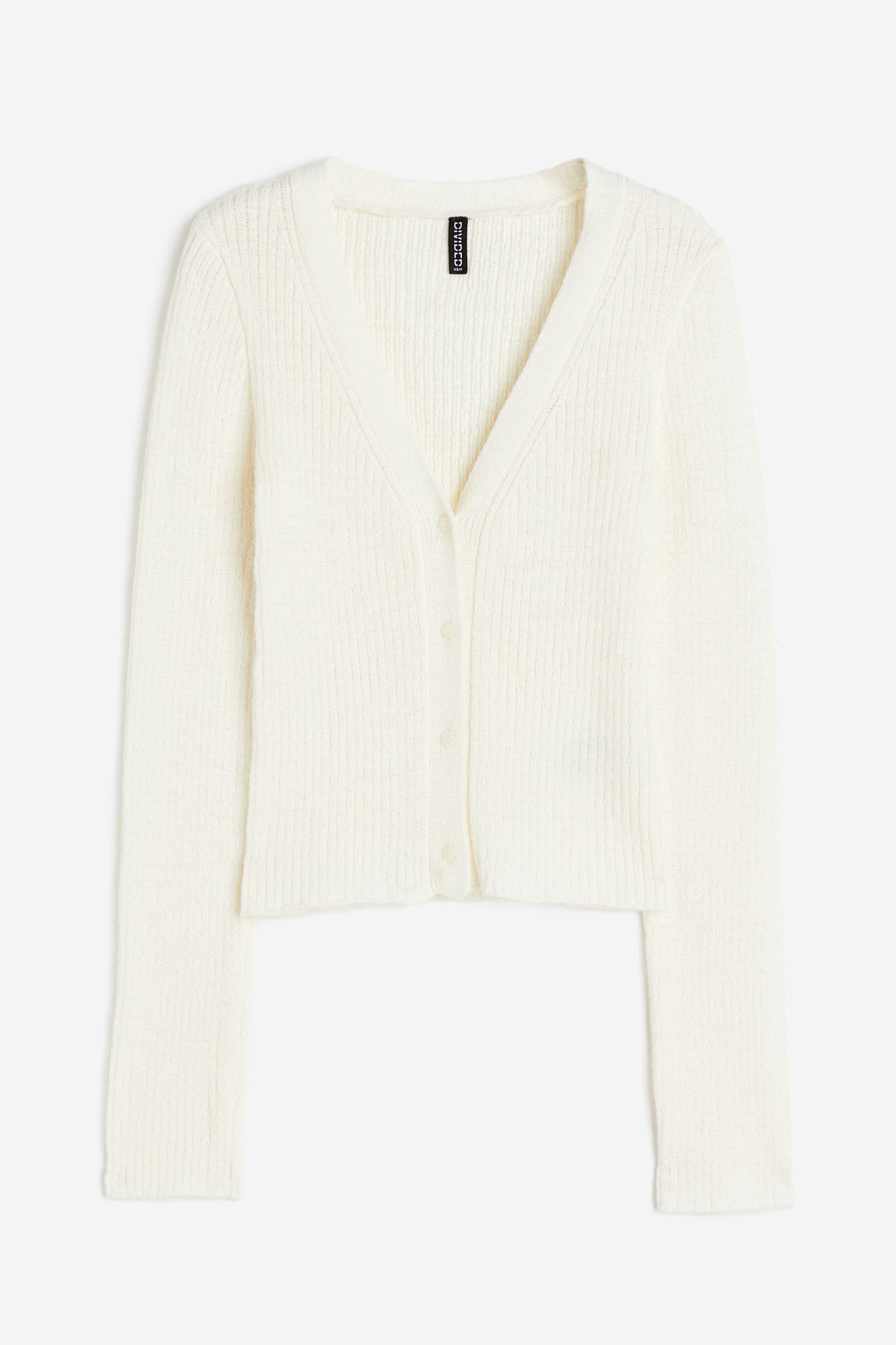

Rib-knit cardigan