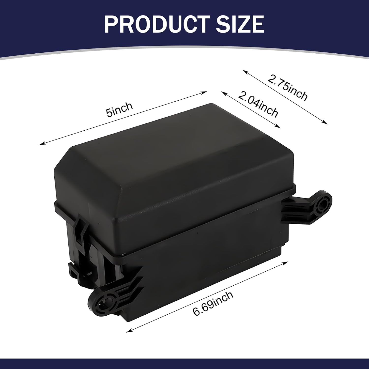 

1 Set Automotive Relay Fuse Box, Waterproof and Flame Retardant Shell + Copper Terminal 12V/24V Fuse Holder, 6 Slot ATC/ATO Fuse Box Relay Block,