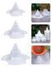 5PCS Flowerpot Bottom Filter Net 3D Flowerpot Gasket Leak Proof Soil Conical Cushion Mesh Breathable Insect Proof Gasket