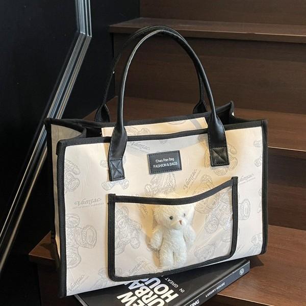 Large capacity tote bag women's new fashion niche shoulder bag versatile commuter handbag