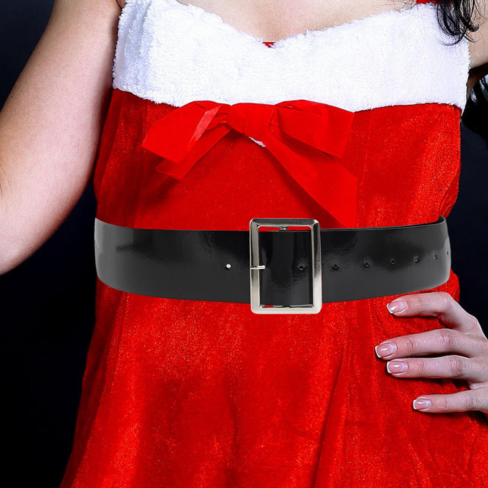 

Рождественский пиратский пояс 49 дюймов в длину, костюм Санта-Клауса для косплей-вечеринки Silver Buckle