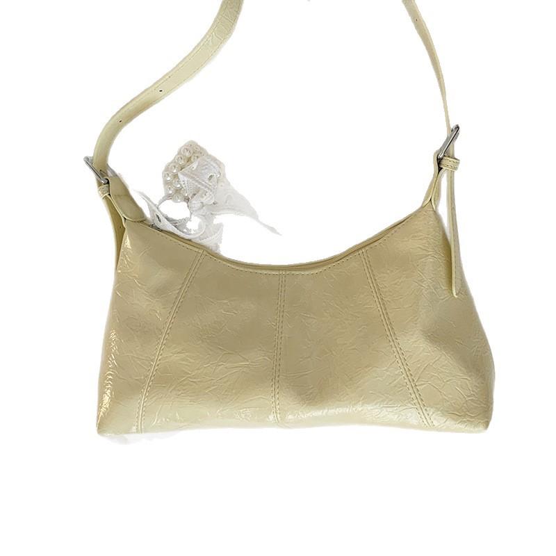 Niche High-end Underarm Commuter Bag Women's 2025 New Solid Color Simple Shoulder Bag Versatile Messenger Bag