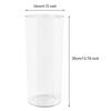 Flower Vase Elegant Cylinder Flower Vase for Wedding Party Centerpiece Dining Table Decor Transparent Hydroponic for Plants