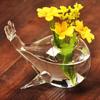 Cute Hydroponics Plant Flowerpot Whale Style Transparent Glass Vase Whale Glass Vase  Home Decor