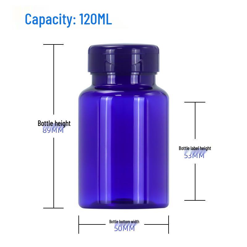 120ml PET Flip-top Bottle for Probiotic & CoQ10 Softgels