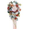 KX4B Artificial Rose Silk Flowers Glorious Flower Bouquets for Wedding Party Bridal 20'' Wedding Romantic Theme