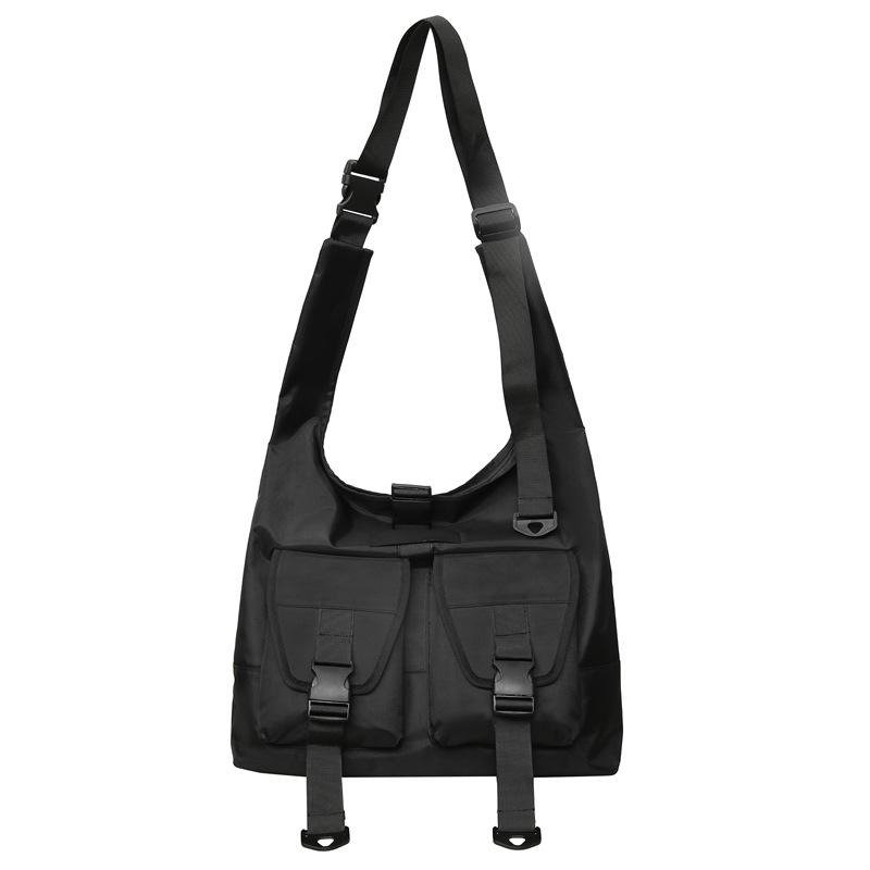 ins niche couple tooling style casual backpack men and women commuting shoulder bag trendy cool large capacity boys messenger bag