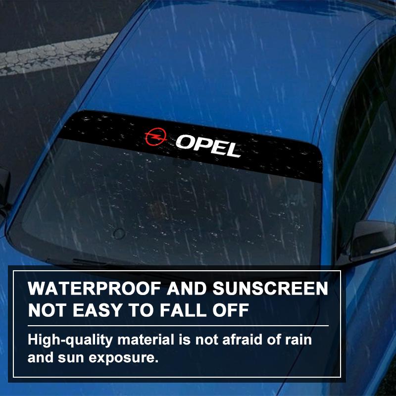 Car Front Windshield Stickers Front and Rear Decorative Emblem For Opel Insignia Astra Antara Meriva Zafira H G Corsa